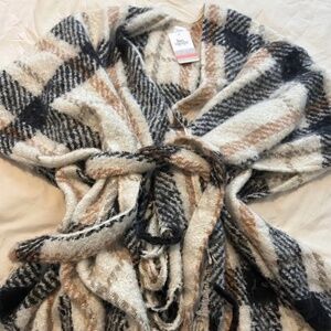 Soft Fashion Plaid Wrap Scarf
